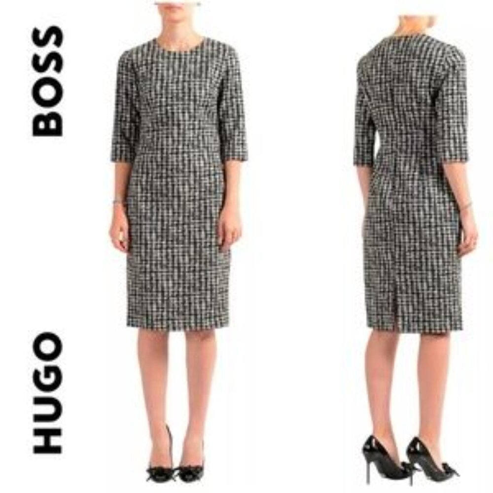 Hugo Boss Dress Decka1 Houndstooth